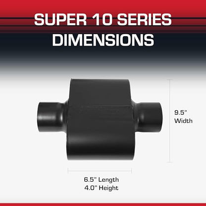 Flowmaster Super 10 Series Muffler – 3.00" Center In / 3.00" Center Out - color: Center In / Center Out