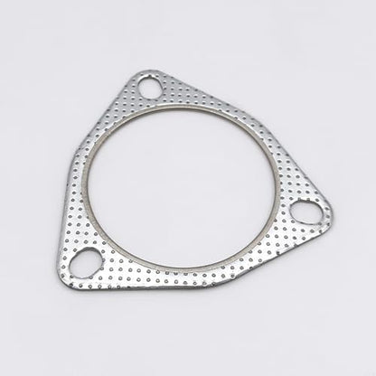 3.5 Inch Exhaust Gasket 3-Bolt Flange 89.5mm Graphite w/Fire Ring 2 Pcs - size: 3.5 in