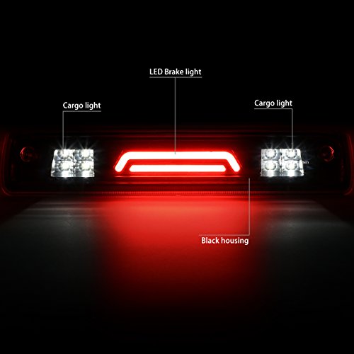DNA MOTORING 3BL-COLO15-3D-LED-BK Black Housing 3D LED Third Tail Brake Light [Compatible with 15-18 Colorado/Canyon] - color: Black