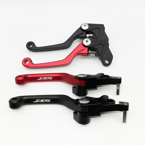 Dirt Bike Brake Clutch Levers Adjustable Replacement for Honda XR150L 2023-2024 Red Black (Golden) - color: Gold