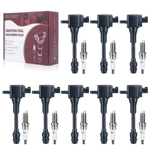 UF510 Ignition Coils & Spark Plugs Tune Up Kit, 8 Pack - size: UF510 & Spark Plugs