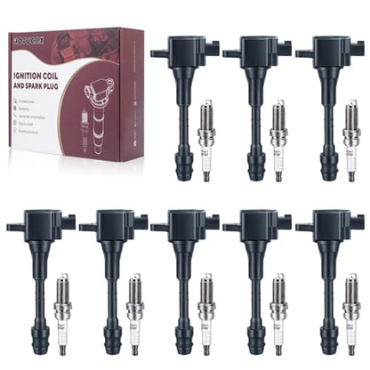 UF510 Ignition Coils & Spark Plugs Tune Up Kit, 8 Pack - size: UF510 & Spark Plugs