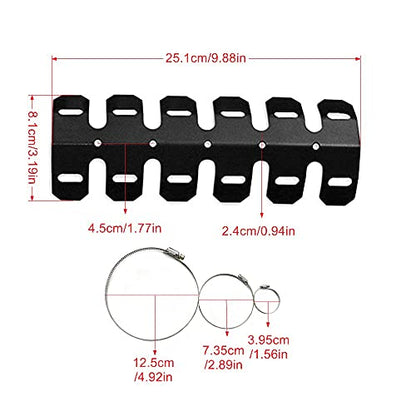 Worldmotop Motorcycle Heat Shield Cover for All Off Road ATV Dirt Bike(Long+Short) - size: Long+Short
