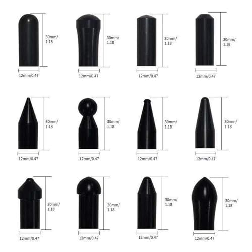 Paintless Dent Repair Tools Dent Removal Rods with Awl Head Paintless Dent Removal Kit Car Auto Body Dent Removal of Hail Dents and Door Ding (3pcs Rod 20 pcs Pen)