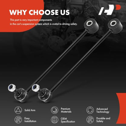 A-Premium Rear Sway Bar Link Stabilizer Bar Link, Compatible with Ram