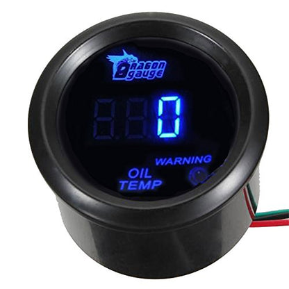 ESUPPORT Car 2" 52mm Digital Oil Temp Gauge Temperature Meter Kit - color: Oil Temp Gauge