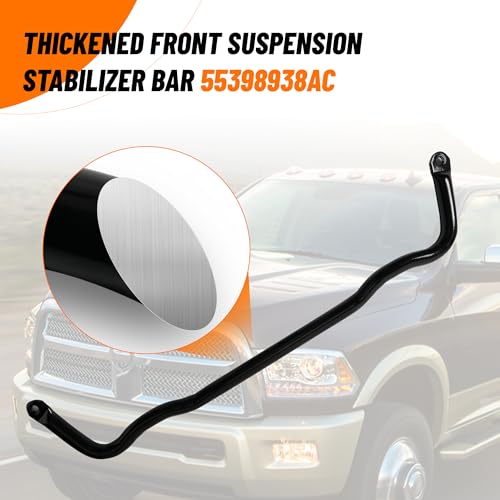 Upgrade 55398938AC Front Suspension Stabilizer Bar Compatible with 2009-2010 Dodge Ram 1500,2011-2018 Ram 1500,2019-2022 Ram 1500 Classic 4WD (Sway Bar) (Sway Bar) - size: Sway Bar