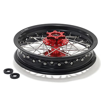 TOFR CNC 14" Rear Wheel Rim for Talaria Sting R MX3 / R MX4 / XXX / X3 Pro - color: Red, size: 14" Rear