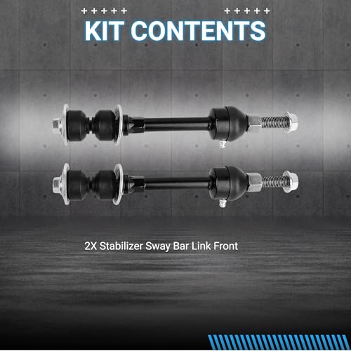 Sway Bar Link Front Compatible With 2002-2010 Dodge Ram 1500, 2011-2013 Ram 1500 2500 3500 Stabilizer Sway Bar End Links, K7400 - size: K7400