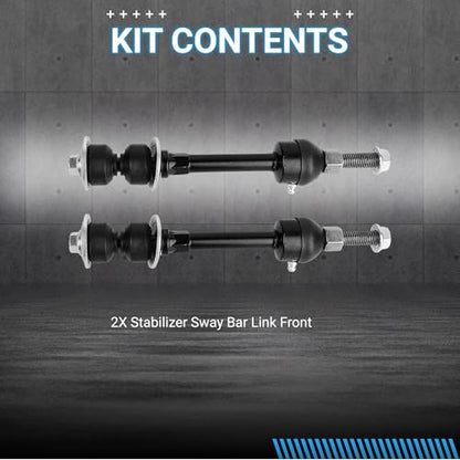 Sway Bar Link Front Compatible With 2002-2010 Dodge Ram 1500, 2011-2013 Ram 1500 2500 3500 Stabilizer Sway Bar End Links, K7400 - size: K7400