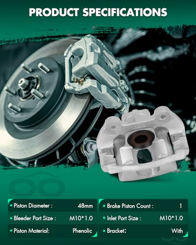 SCITOO 1PC 18B5058 Rear Passenger Side Disc Brake Caliper With Bracket - size: Rear Passenger[18B5058]Silver