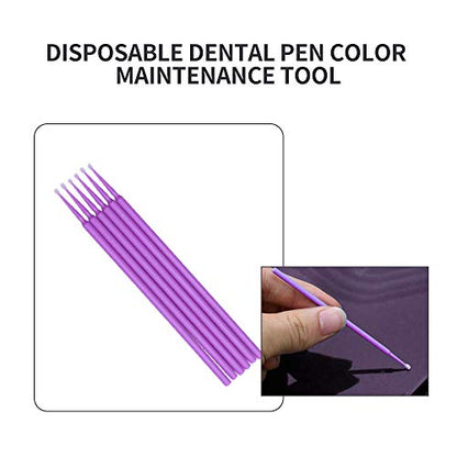 Touch Up Paint Brushes for Automotive Paint Chip Repair Disposable Micro Applicators (S:1.5mm, Purple)-100 Pieces - style: 1.5MM,Purple