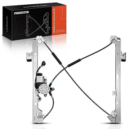 A-Premium Front Driver Side Power Window Regulator with Motor - size: Front Driver Side (LH)