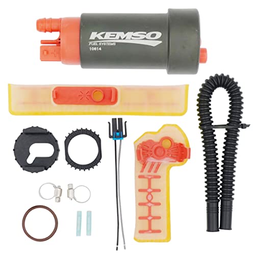 KEMSO 10614 High Performance Intank Fuel Pump for 2004-2017 Harley-Davidson Dyna Softail Fat Boy 61016-04B - size: 10614
