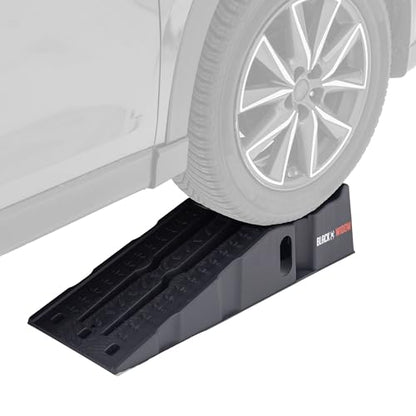 Car Service Ramps for Oil Change, 8,000 lb GAWR, 6.25" Lift, Black Widow