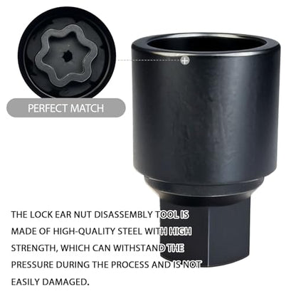 D-Wheel Lock Key Locking Lug Nuts Key Removal Tool for Toyota Lexus Tacoma, Anti-Theft Wheel Lock Lug Nut Bolt Screw Remover Socket Adaptor, Tire Locking Lugnut Tool for Removal Installation