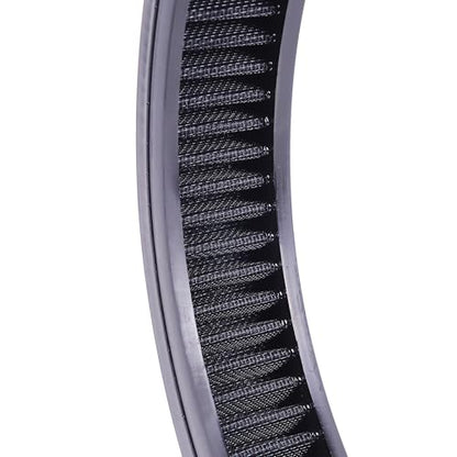 14"x2" Round Air Cleaner Filter Element High Flow (Black) - size: 14" x 2" Black