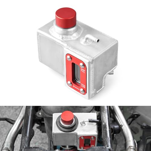 NICECNC Cooling Reservoir Expansion Tank Aluminum, Red - color: Red