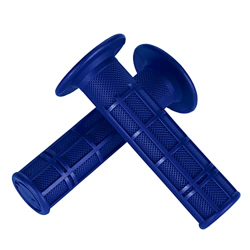 7/8'' ATV Grips Universal Handlebar Grips Soft Rubber Motorcycle Grip for ATV Polaris Thumb Throttle Kid Youth 4 Wheeler Quad 400ex - color: blue