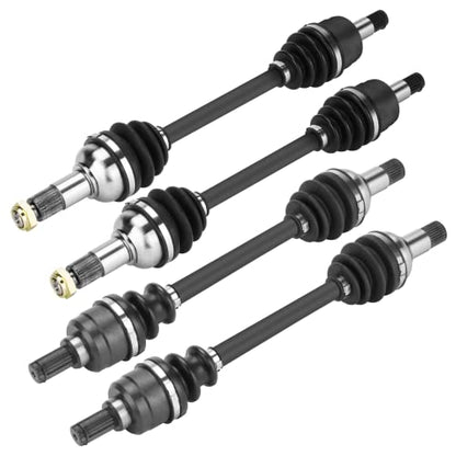 Front Rear CV Axle Shafts Full Set for Yamaha Grizzly 700 2007-2013, for Grizzly 550 2009-2014, ATV CV Axle Drive shaft Assembly Set for 28P-2510J-00-00, 3B4-2510J-00-00, 28P-2510F-04-00 - Full Set - size: 4 pcs - front & rear