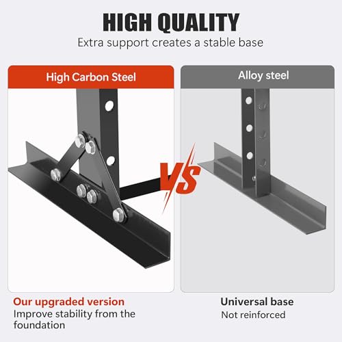 20 Ton Hydraulic Shop Press – Heavy-Duty H-Frame Floor Press with Adjustable Worktable, Stamping Plates – for Bending, Straightening, Installing Bearings & U-Joints – Garage & Workshop Tool