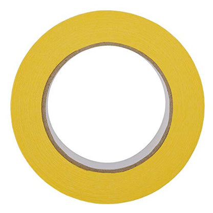 Lichamp 30-Pack Automotive Refinish Masking Tape Yellow 36mm x 55m, Cars Vehicles Auto Body Paint Tape, Automotive Painters Tapes Bulk Set 1.4-inch x 180-foot x 30 Rolls (1800 Total Yards)
