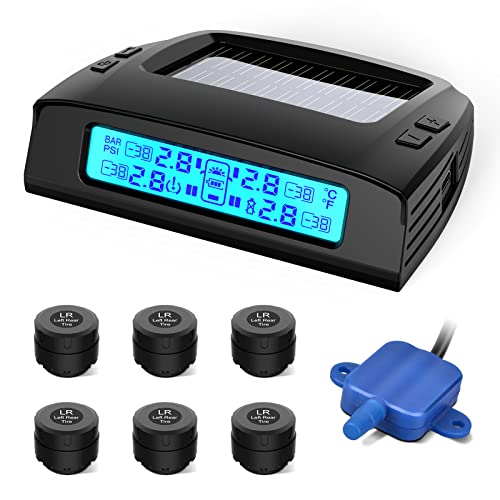 Tymate TM2 RV Tire Pressure Monitoring System, TPMS 6 Sensors & Booster Kit - size: 6-Sensors