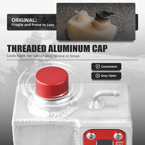 NICECNC Cooling Reservoir Expansion Tank Aluminum, Red - color: Red