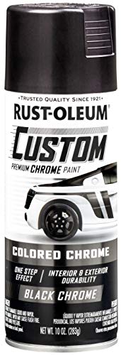 Rust-Oleum Automotive Custom Lacquer Spray Paint, Black Chrome - color: Black Chrome, size: 10 Ounce (Pack of 1)