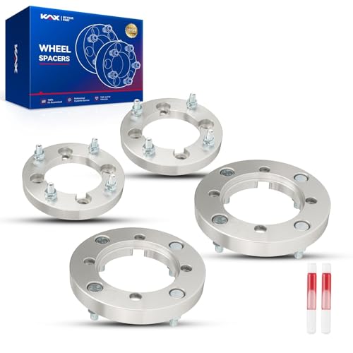 KAX 4x137mm to 4x156mm Lug-Centric ATV Wheel Adapters 1" for KLF250 Bayou - color: Silver, size: 4x137mm to 4x156mm-110mm-M12x1.5-25.4mm-4pcs