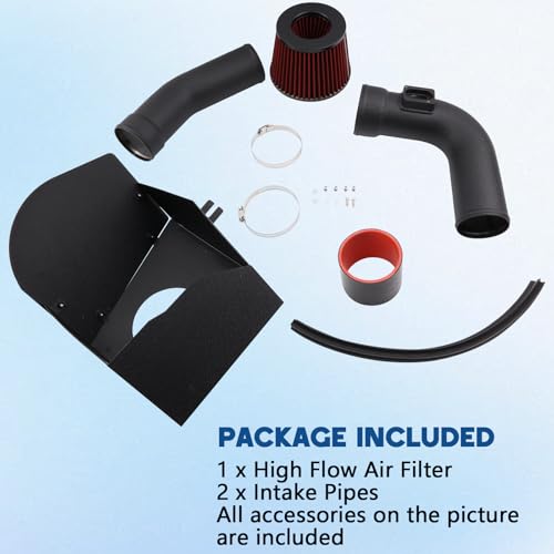 Cold Air Intake System Kit Compatible With BMW F10 520i 528i N20 2.0L 2012-18 - size: For 2012-2018 F10 520i 528i N20 2.0L