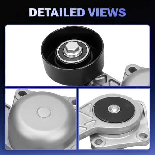IRONTEK Belt Tensioner Pulley Assembly 38274 fit for Ford (2003-2014 for E-150/2002-2005 Excursion/ 2002-2014 Expedition/2002-2010 Explorer), fit for Lincoln 2002-2014 Navigator #1L2E6B209CA - size: 38274