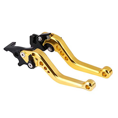 Tbest 125 X,Brake Lever Handle,1 Pair of 22mm 7/8 CNC Aluminum Motorcycle Clutch Drum Brake Lever Handle Universal for Most of Motorcycles,Scooters and Electric Bike(Yellow) - color: Yellow