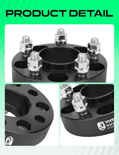 YHTAUTO 5x4.5 Hub Centric Wheel Spacers 1.25 Inch for Ford, Lincoln - size: 1.25 Inch Thickness, style: 4 PCS