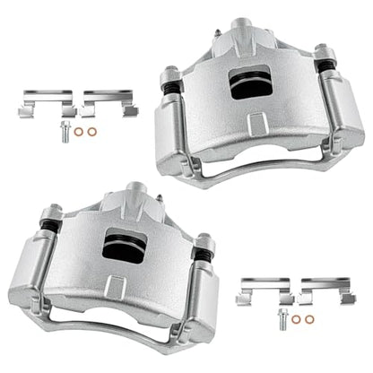 cciyu Front Left & Right Disc Brake Calipers Assembly 18B5034 18B5035 - size: Front[18B5034+18B5035]