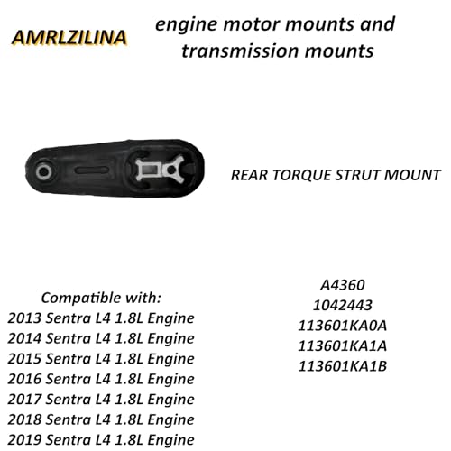 Engine Motor Transmission Mount Kit for Nissan Sentra 2013-2019 - size: 2013-2019 Nissan Sentra