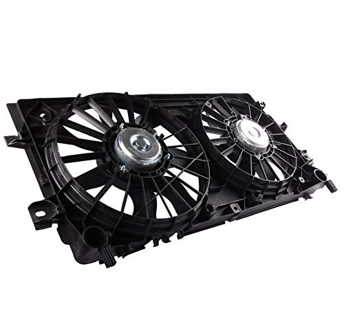 MOSTPLUS Dual Radiator Cooling Fan Assembly Compatible for Chevy Impala Pontiac Grand Prix Buick Replaces 621430 - style: 2006-2013 Chevy Impala