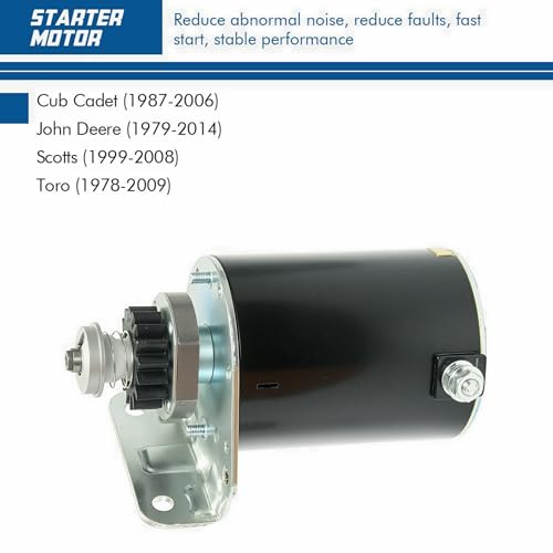 Starter Motor Replaces 1972-2002 7HP-18HP Engines with OE Part # 390838 391423 392749 394805 491766 497594 497595 693054 B&S Starter Replacement with 16 Teeth