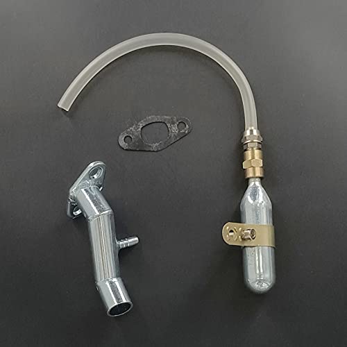Fuel Recycling Alum Manifold 32mm/40mm Intake Kit, 2 in 1, 2 Stroke Gas Engine Kit Motorized Bicycle 48cc/66cc/80cc/100cc