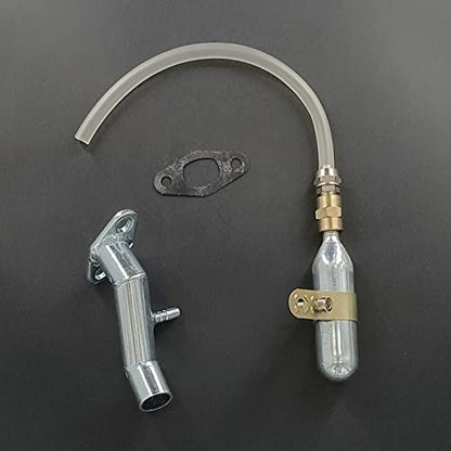 Fuel Recycling Alum Manifold 32mm/40mm Intake Kit, 2 in 1, 2 Stroke Gas Engine Kit Motorized Bicycle 48cc/66cc/80cc/100cc