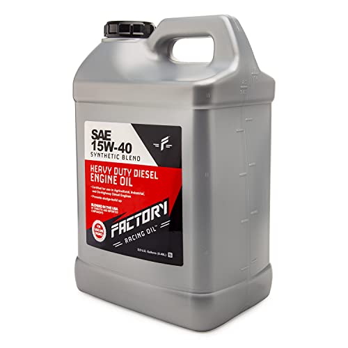 Factory Racing Oil 209903 Twin Pack SAE 15W-40 Synthetic Blend Diesel Engine Oil - API CK-4-5 Gallons (2x2.5 Gal bottles) - size: 5 Gallons - 15W-40