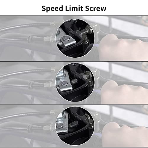 Thumb Throttle with Dual Brake Lever Assy for 50cc 90cc 150cc 250ccATV Quad