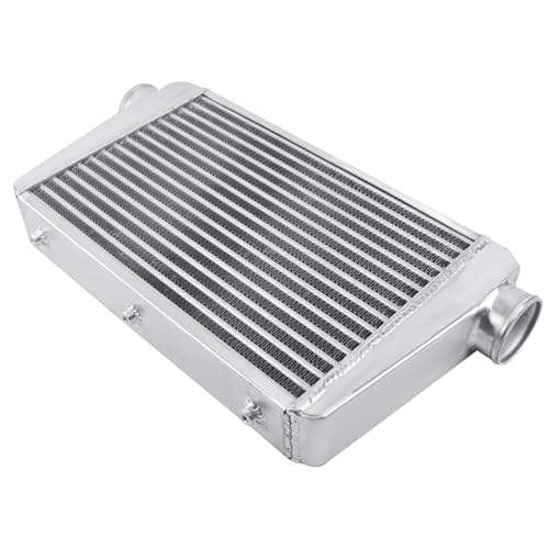 Universal Intercooler 24''x13''x3.3" Front Mount Intercooler 3'' Inlet and Outlet Aluminum Turbo Intercooler Direct Replacement for Any Turbo Charger system - size: 24''x13''x3.3" 3''