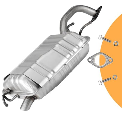 Direct Fit Exhaust Muffler For 2000-2006 Hyundai Elantra 2.0L,HE01 - size: 2000-2006 Elantra 2.0L