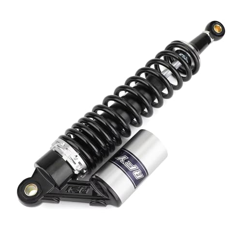 360mm 14.17 inch 7mm Spring Universal Motorcycle Air Shock Absorber Rear Suspension ATV Quad Scooter Dirt Bike For CBR600 CBR400 CB500 YZF XC EXC XCF Black Silver - color: Black Silver