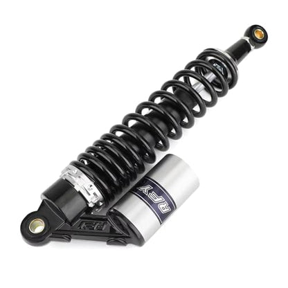 360mm 14.17 inch 7mm Spring Universal Motorcycle Air Shock Absorber Rear Suspension ATV Quad Scooter Dirt Bike For CBR600 CBR400 CB500 YZF XC EXC XCF Black Silver - color: Black Silver