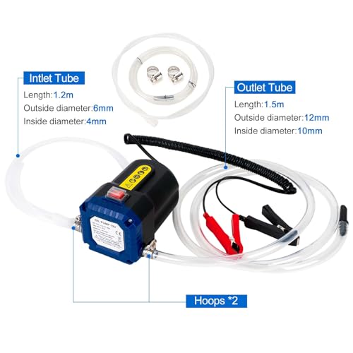 AIGMlSON Oil Change Pump Extractor 12V 80W Electric Oil Pump - color: Updated 80W