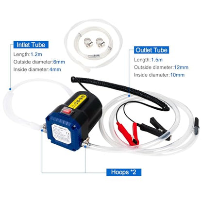 AIGMlSON Oil Change Pump Extractor 12V 80W Electric Oil Pump - color: Updated 80W