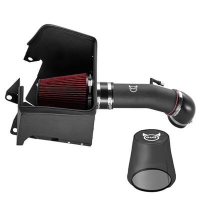 EVIL ENERGY Cold Air Intake Compatible for 2019-2024 Dodge RAM 1500 5.7L, Includes Heat Shield & Pre-Filter, Black