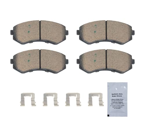 HUSCH D422 Front Ceramic Brake Pads Kit Fit For Nissan 240SX 1989-1996 - size: D422-7307